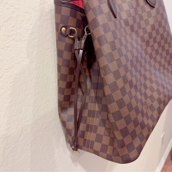 Authentic Extra Large Louis Vuitton Neverfull GM Damier Ebene Tote Bag 2008 - Picture 11 of 14